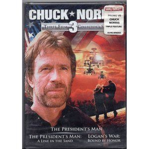 CHUCK NORRIS 3 FILM COLLECTION DVD, Pres, Pres Line, and Logans BRAND-NEW SEALED